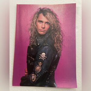 Vintage 80s Rock Pinup of White Lion’s Mike Tramp